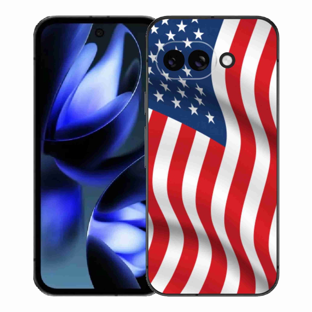 Gél borítás mmCase a Google Pixel 9a számára - amerikai zászló