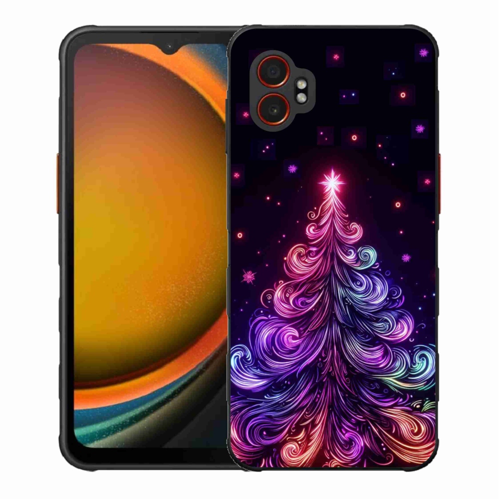 Gél borítás mmCase Samsung Galaxy Xcover 7 Pro - neon karácsonyfa 1