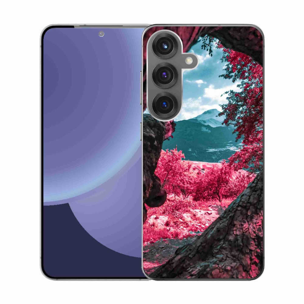 Gél borítás mmCase Samsung Galaxy S25 készülékhez - hegyi kilátás