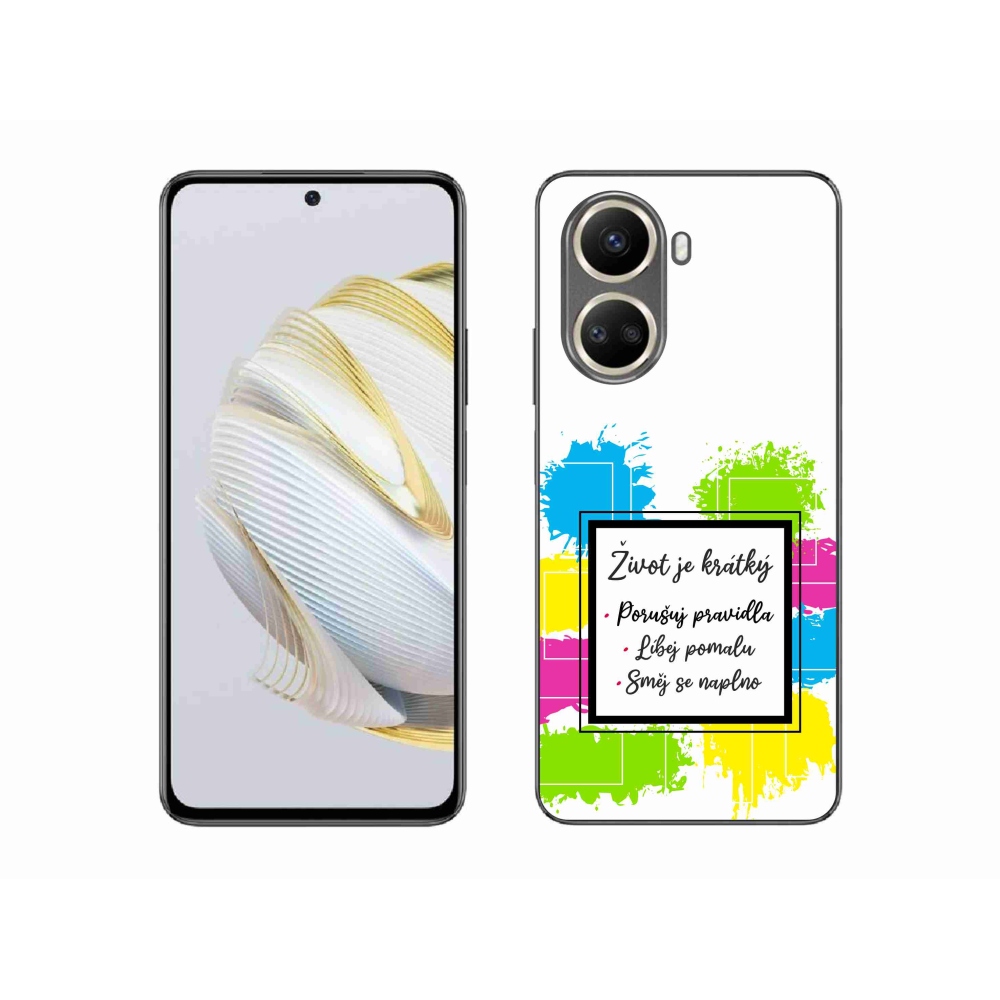 Gél borítás mmCase a Huawei Nova 10 SE-n - idézem 5 fehér háttér