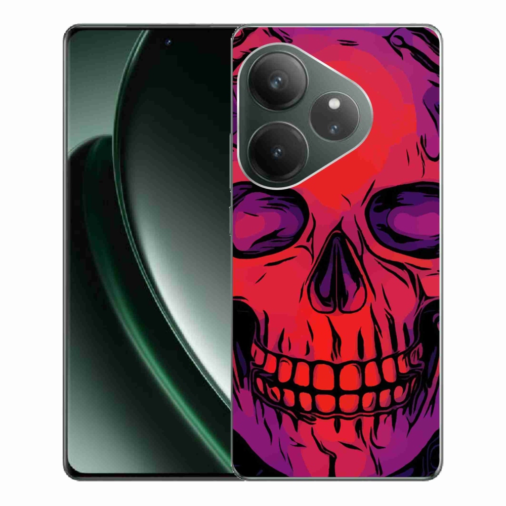 Gél tok mmCase a Realme GT 6 5G/GT 6T 5G számára - koponya