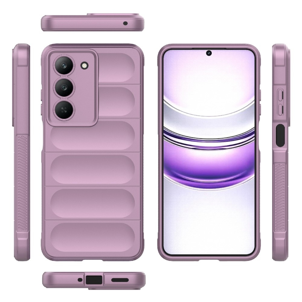 Rugg tartós zselés tok a Realme 14x 5G készülékhez - világos lila