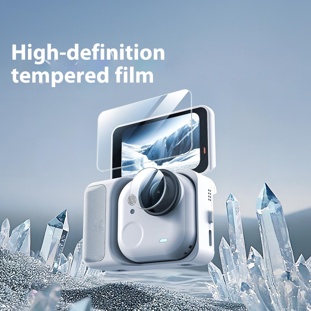 AMAGISN 9H edzett üveg kijelzőhöz és lencséhez Insta360 GO Ultra készülékhez