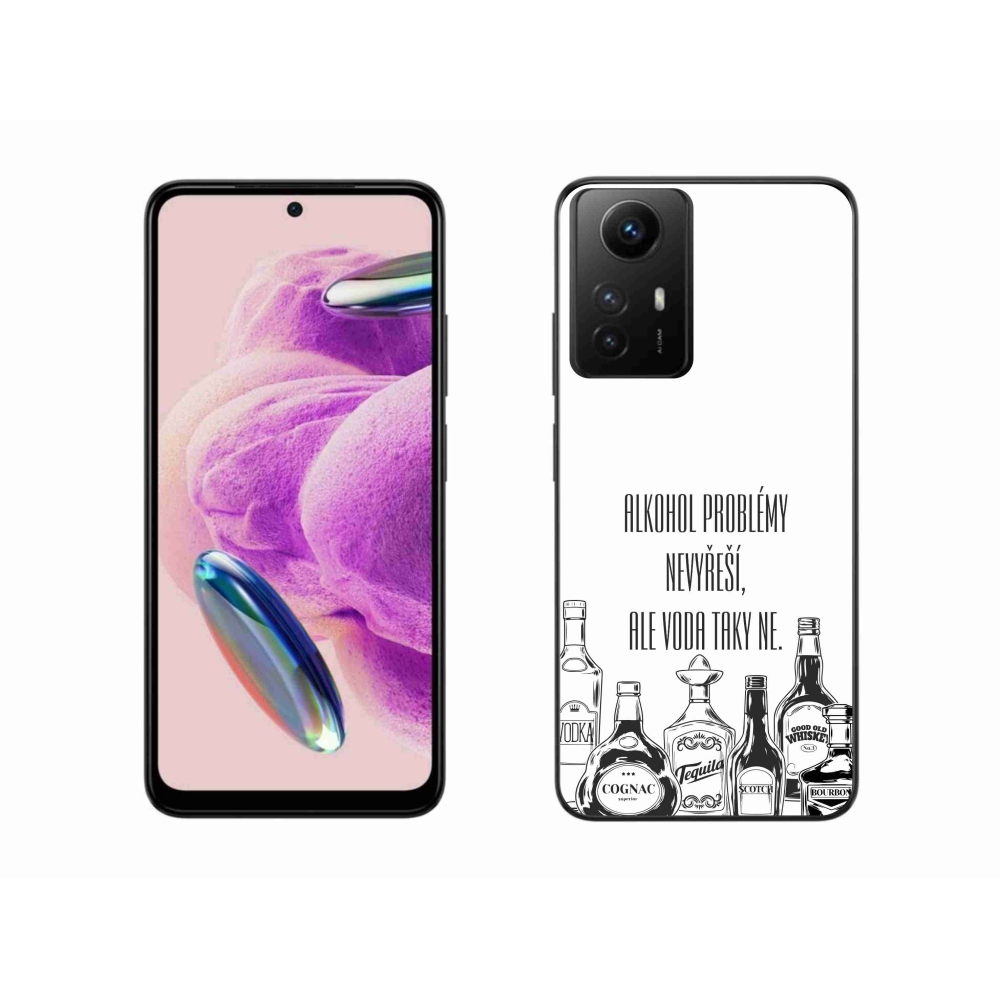 Gél borító mmCase a Xiaomi Redmi Note 12S-hez - vicces szöveg fehér háttérrel