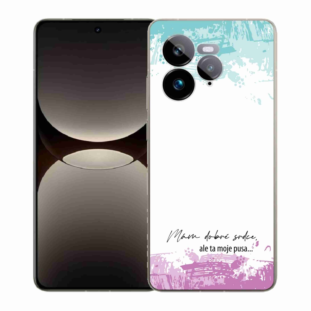 Gél borító mmCase a Realme GT 7 Pro 5G-n - vicces szöveg 3 fehér háttérrel