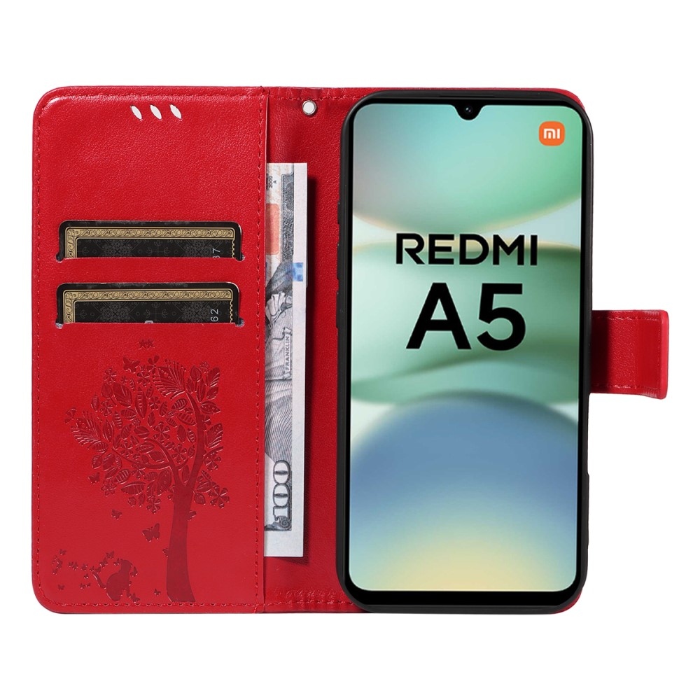 Fák könyve tok Xiaomi Redmi A5 (171.7x77.8x8.3mm) - piros
