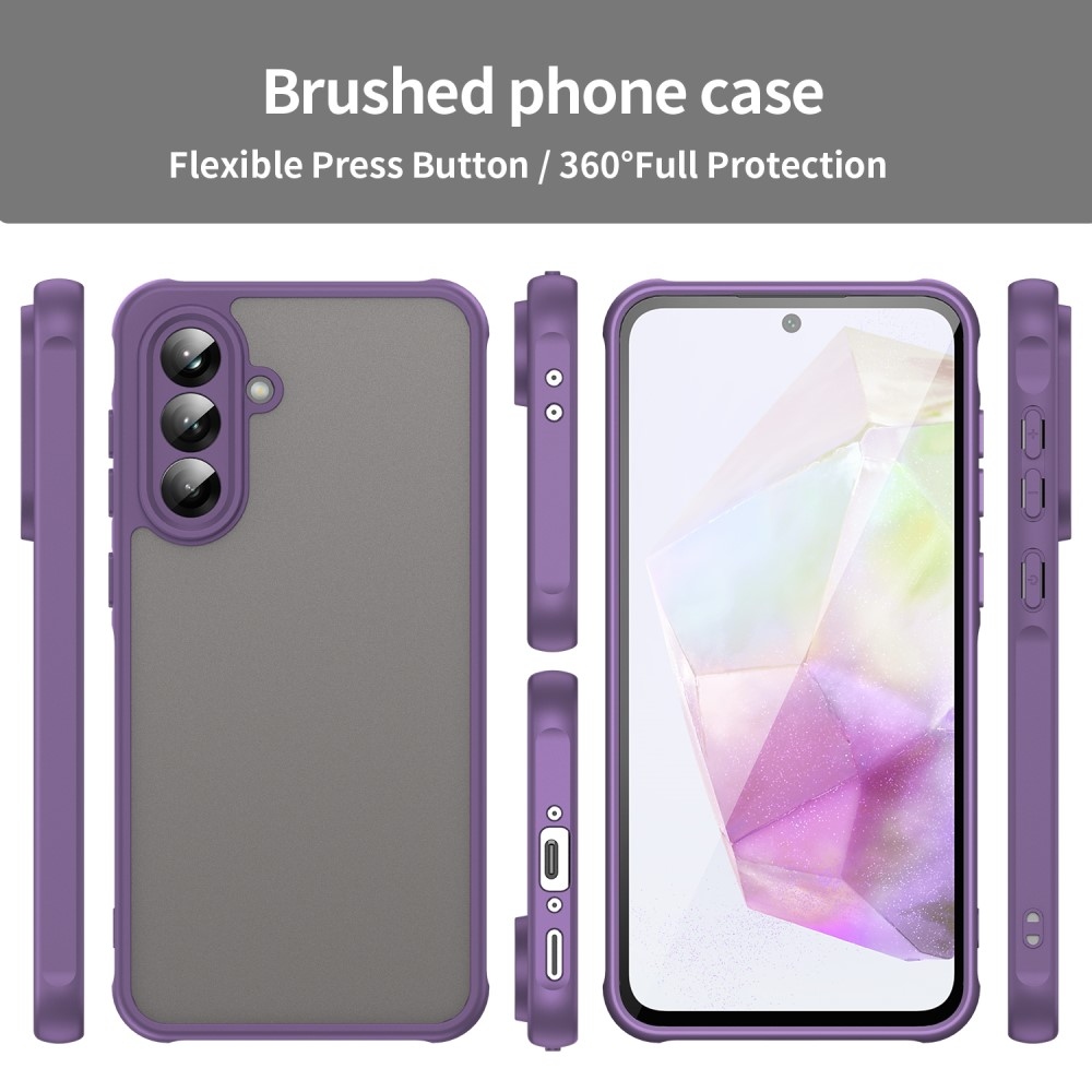 Zselés tok kemény hátlappal Samsung Galaxy A56 5G - lila