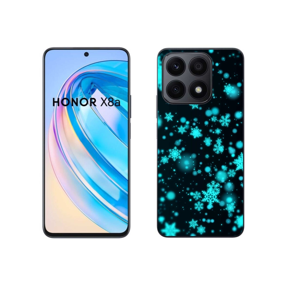 Zselés borítás mmCase a Honor X8a készülékhez - hópelyhek 1