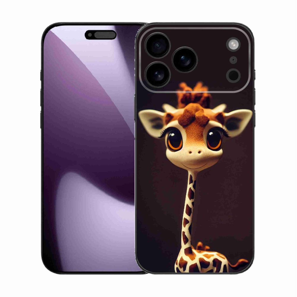 Gél védőhuzat mmCase iPhone 17 Pro Max készülékhez - kis zsiráf