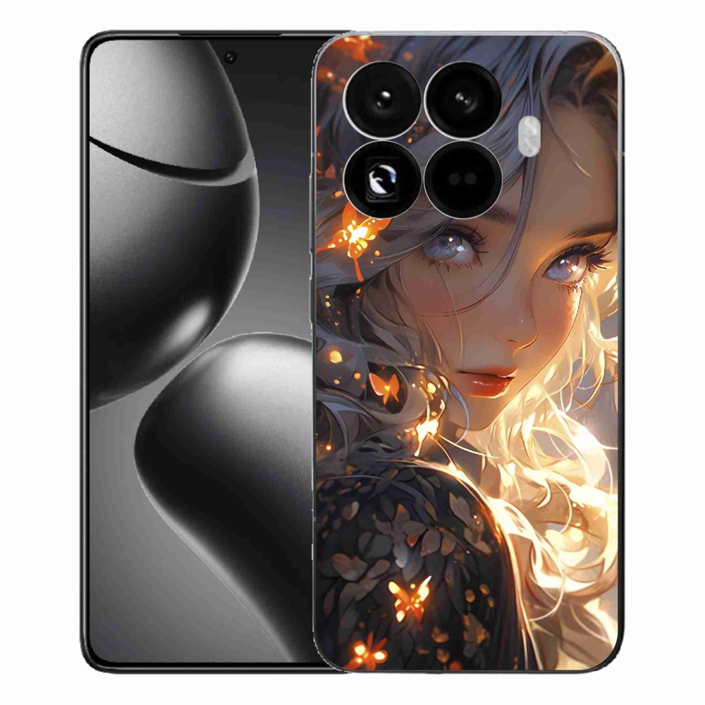 Gél borító mmCase a Xiaomi 15T Pro számára - lány és pillangók