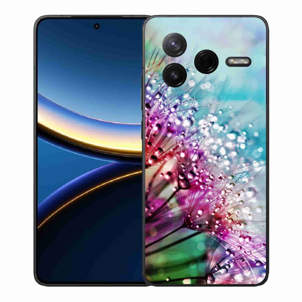 Gél borítás mmCase a Xiaomi Poco F7 Pro számára - színes virágok