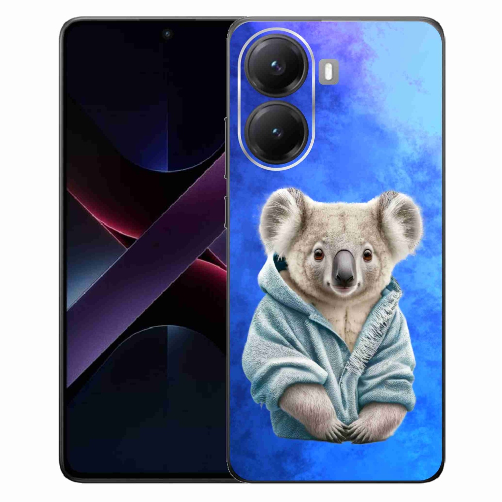 Gél borítás mmCase a Xiaomi Poco X7 Pro 5G számára - koala pulóverben
