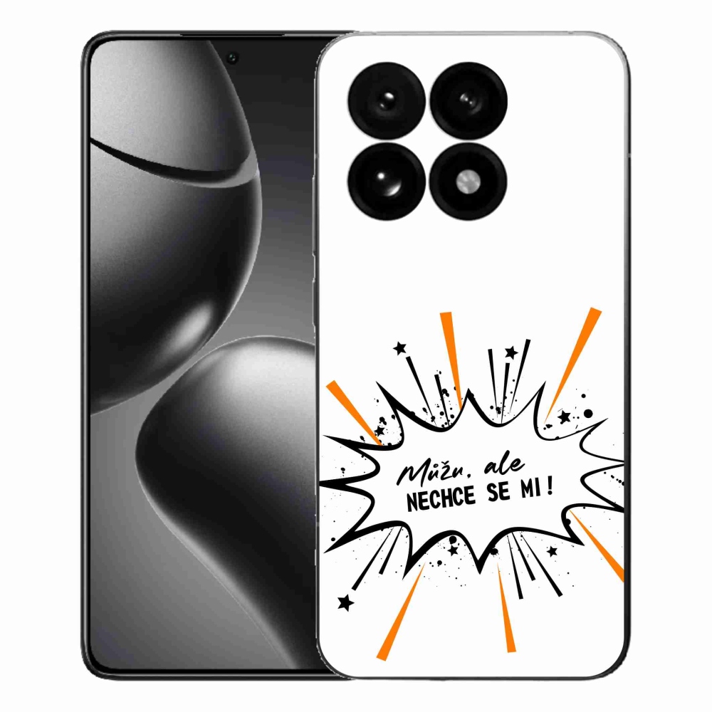 Gél borító mmCase a Xiaomi 15T-hez - vicces szöveg 11 fehér háttérrel