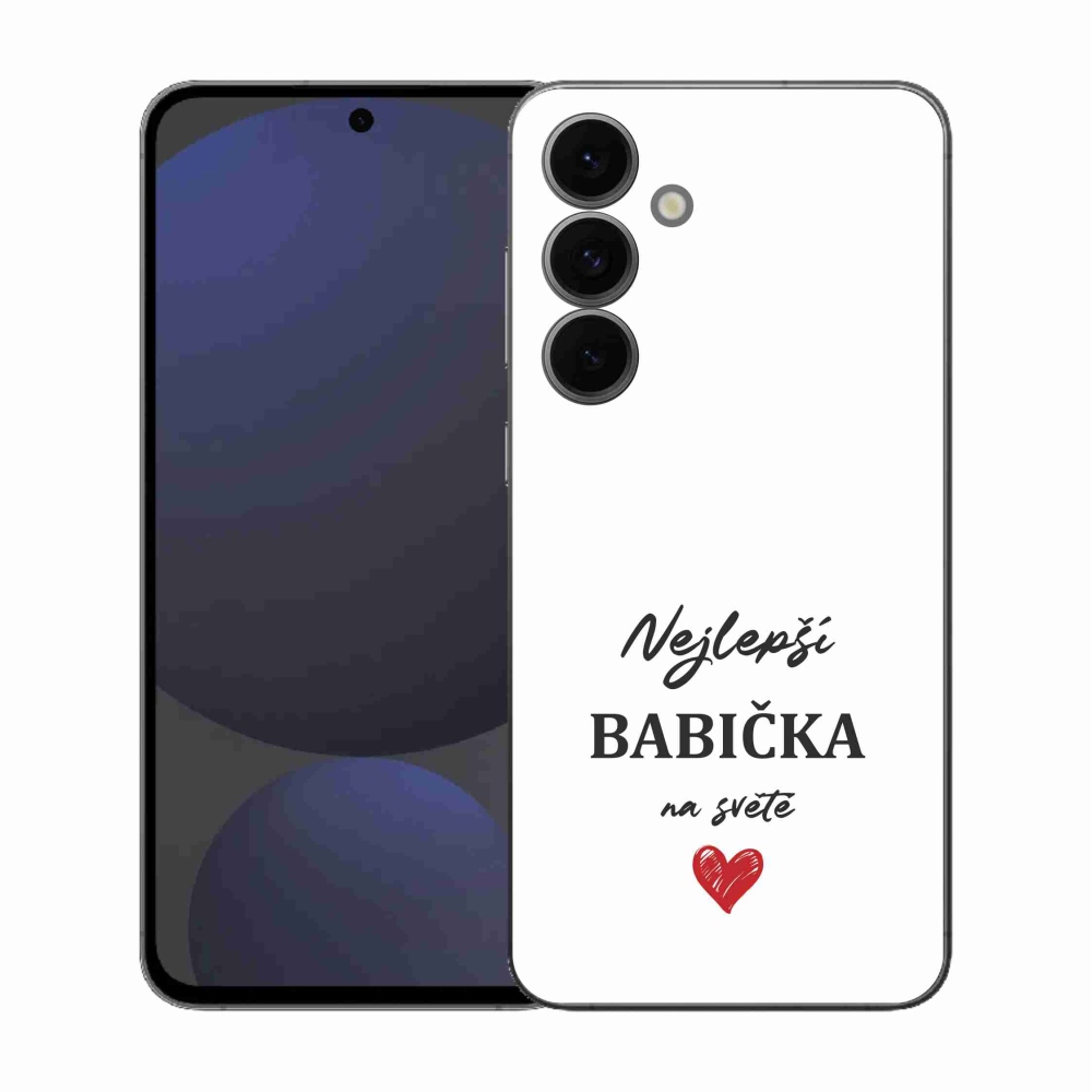 Gél borítás mmCase Samsung Galaxy S25 FE - Best Grandma 1 fehér háttér