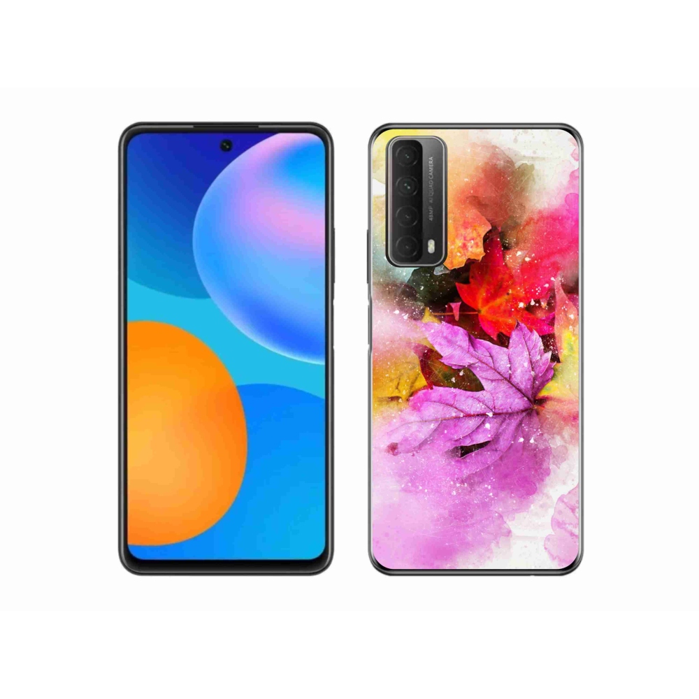 Zselés borítás mmCase a Huawei P Smart (2021) - színes levelek