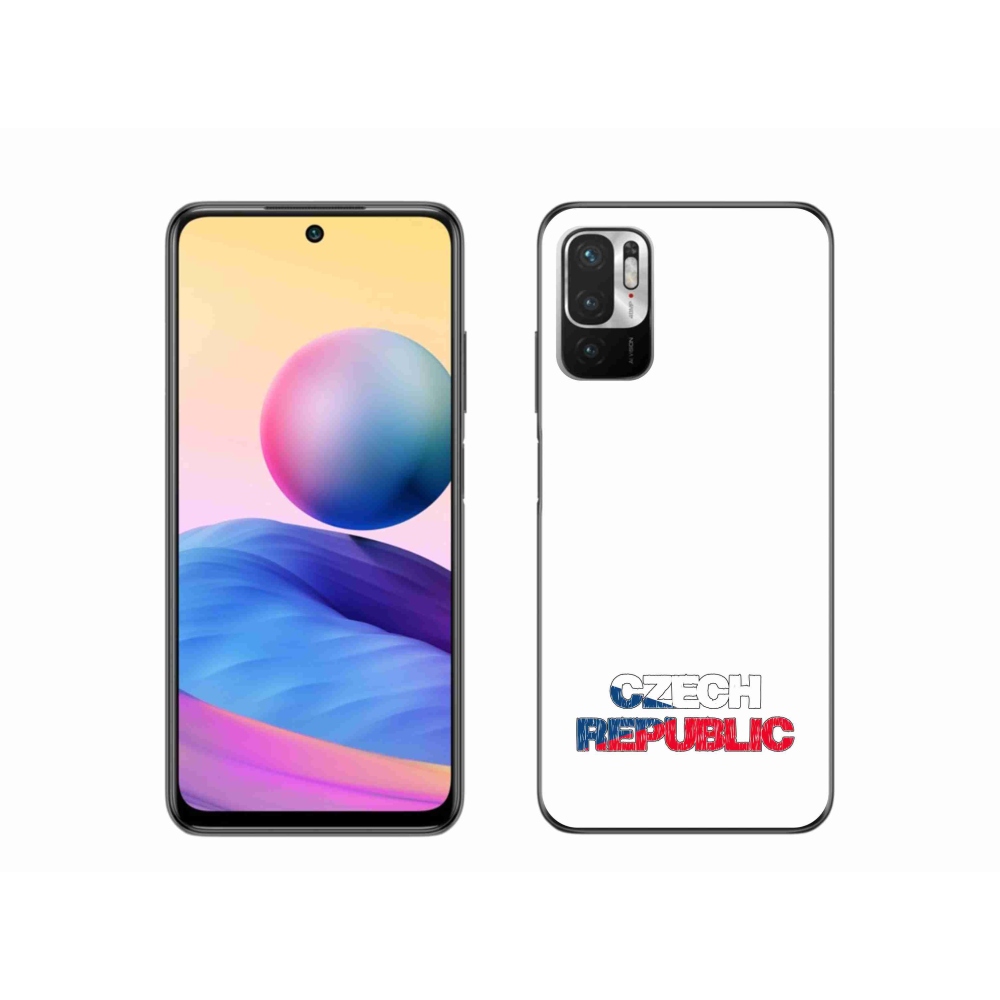 Gél borító mmCase a Xiaomi Redmi Note 10 5G - Csehország fehér háttérhez