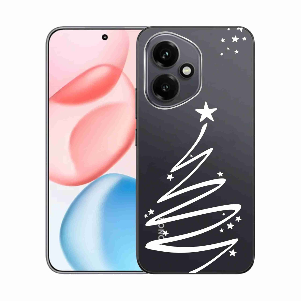 Zselés borító mmCase a Honor 400-hoz - fehér fa átlátszó háttéren