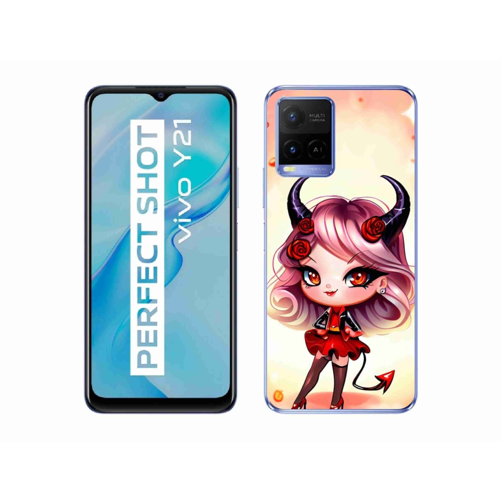 Zselés borítás mmCase a Vivo Y21/Y21s/Y33s készülékhez - rajzfilmördög