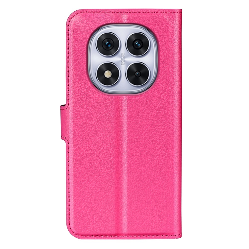 Litchi könyv tok Xiaomi Redmi Note 14 Pro 5G/Poco X7 5G - rózsa