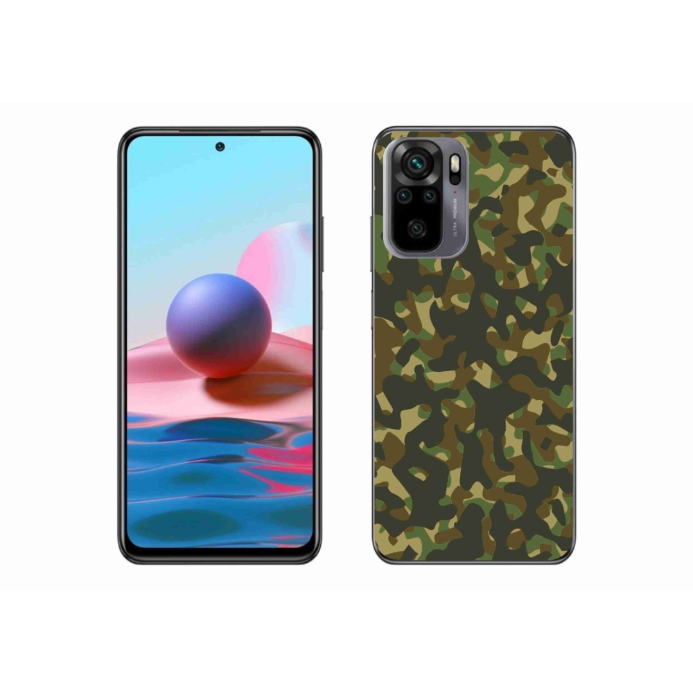 Zselés borítás mmCase a Xiaomi Redmi Note 10 4G-hez - álcázó mintázat 1