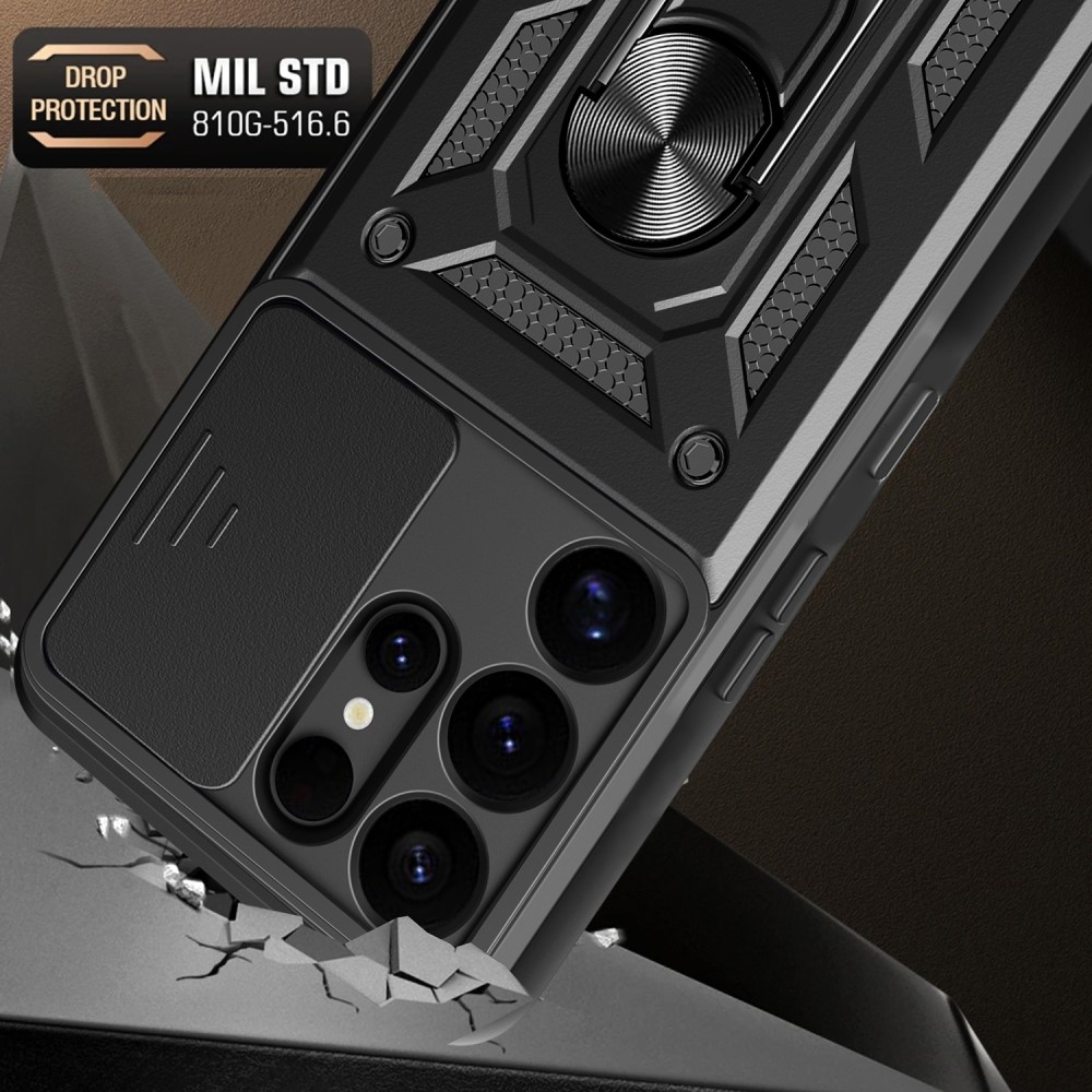 Csúszásálló borítás Samsung Galaxy S25 Ultra készülékhez - fekete