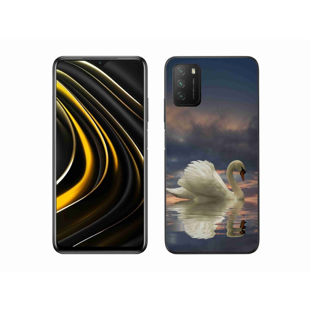 Gél borítás mmCase a Xiaomi Poco M3-hoz - hattyú