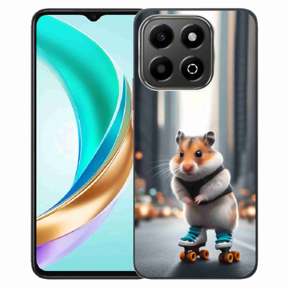 Zselés borítás mmCase a Honor X6b készülékhez - hörcsög a korcsolyán