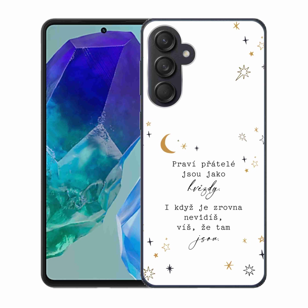 Gél borítás mmCase Samsung Galaxy M55 5G - idézem 6 fehér háttér