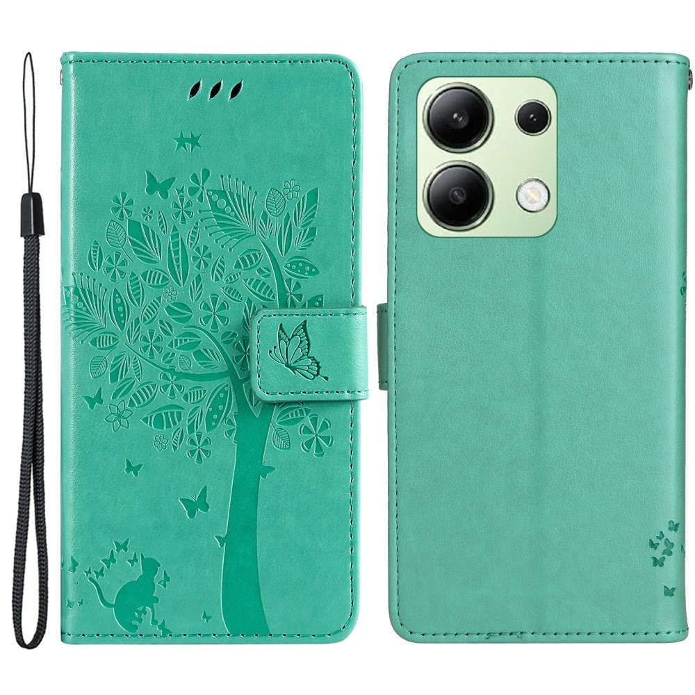Fák könyve tok Xiaomi Redmi Note 13-hoz - teal - teal