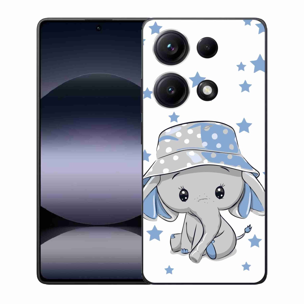 Gél borítás mmCase a Xiaomi Redmi Note 14S-hez - kék elefánt