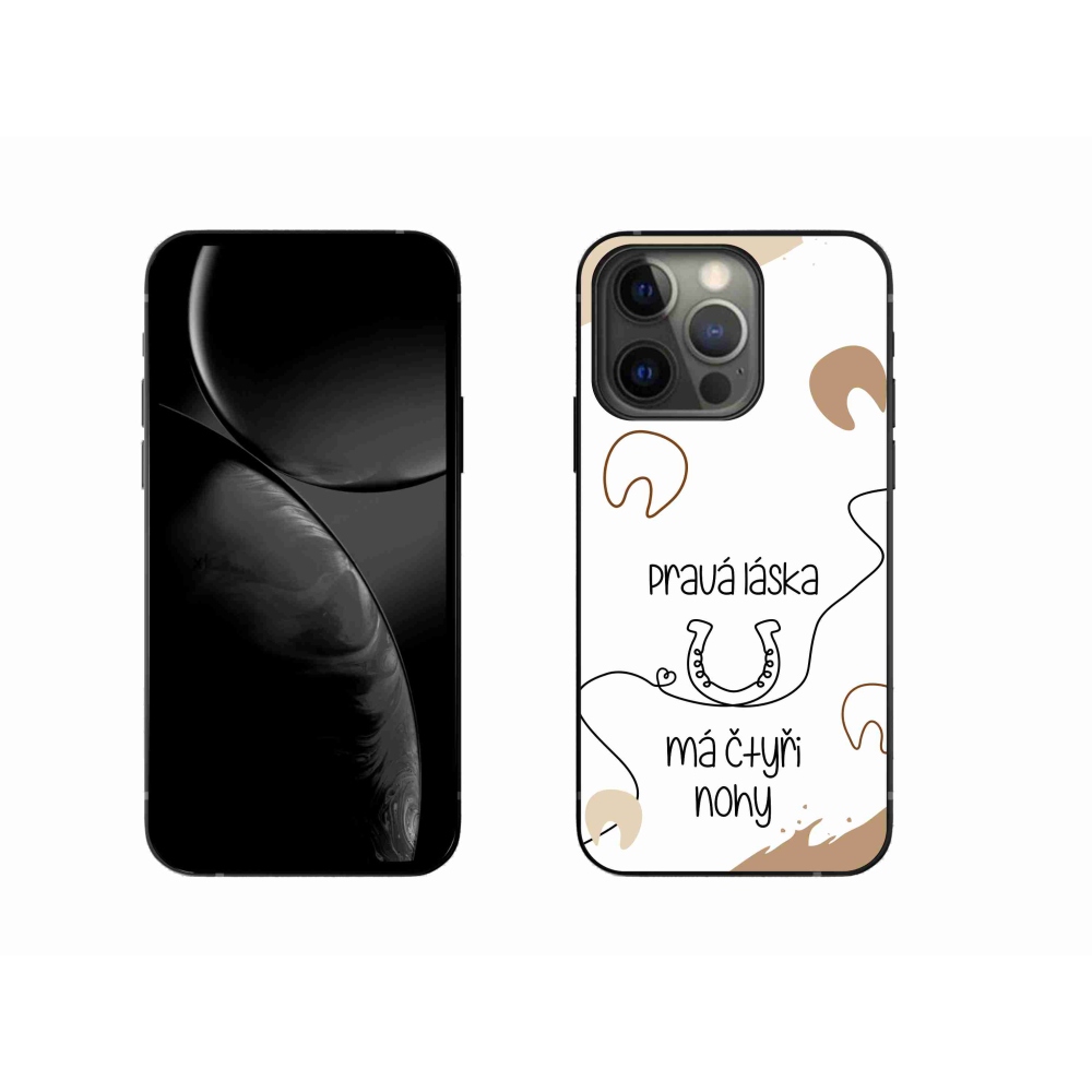 Gél borítás mmCase iPhone 13 Pro 6.1 készülékhez - Ló motívum fehér háttér