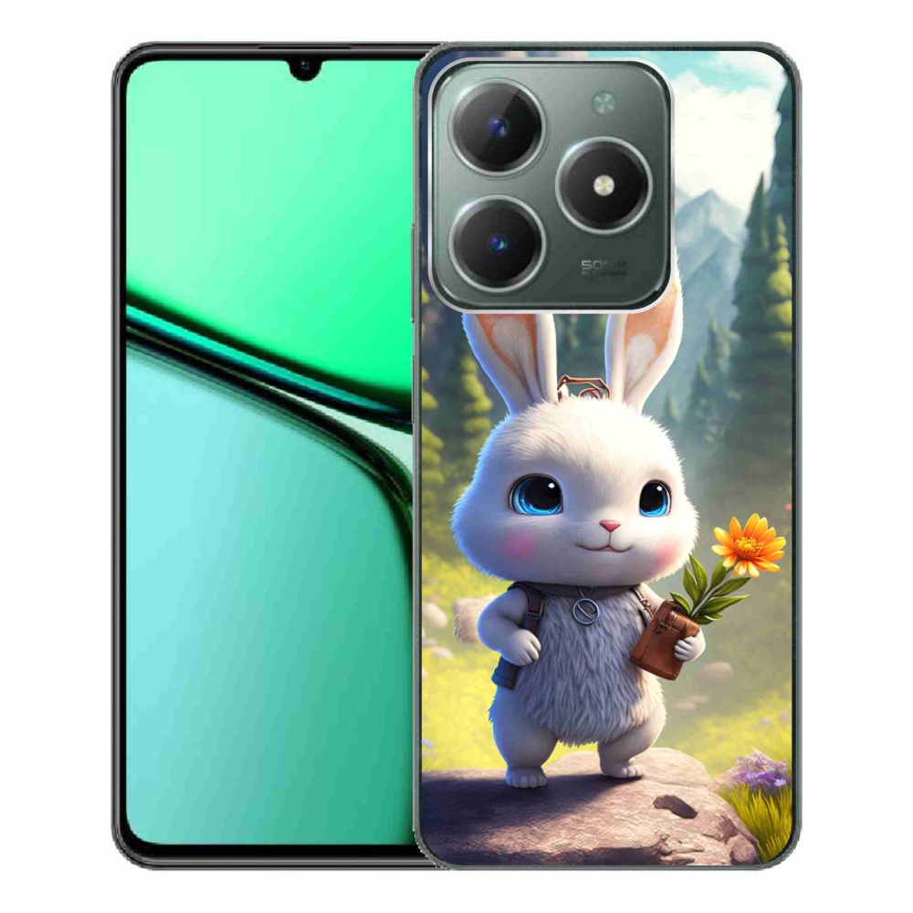 Gél borítás mmCase a Realme C61 készülékhez - aranyos nyuszi