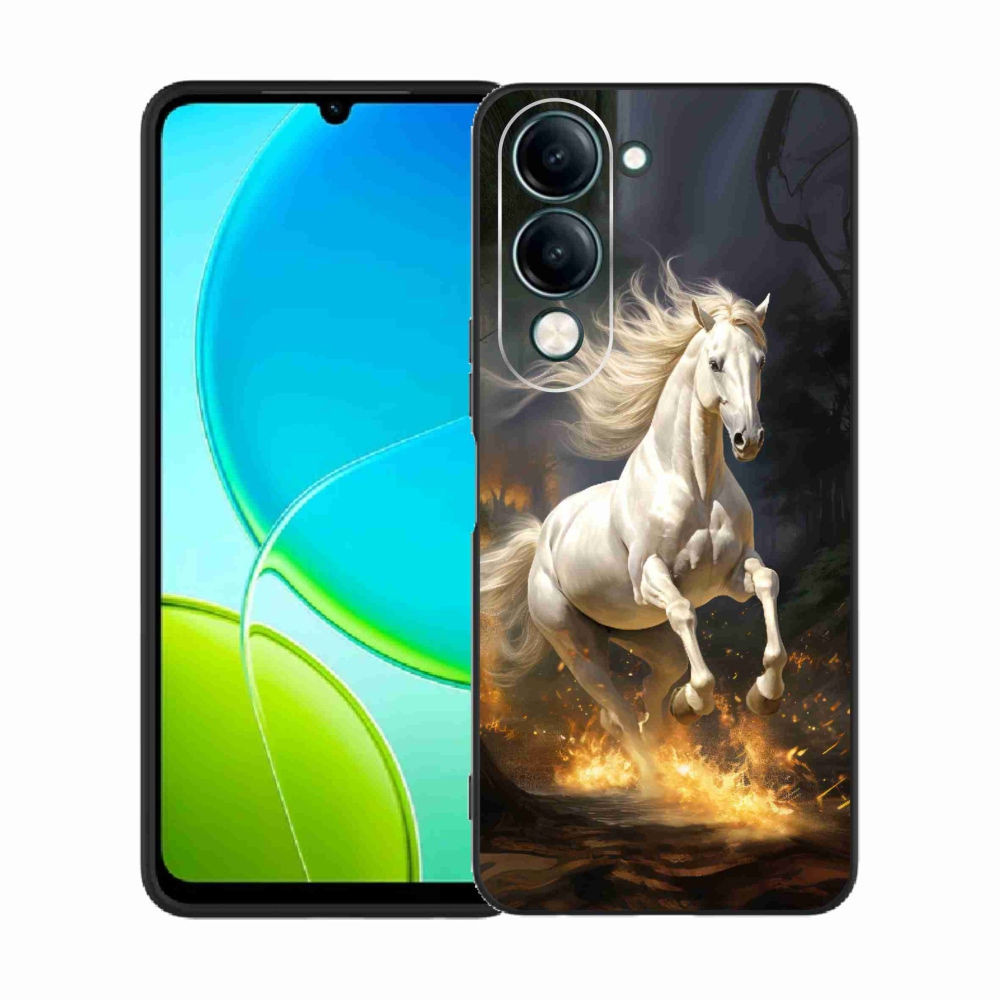 Gél borítás mmCase a Vivo Y29s 5G - fehér ló 2