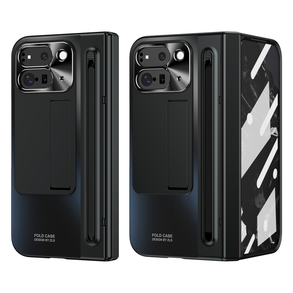 Pántos műanyag borítás tollal és képernyővédővel a Google Pixel 10 Pro Fold-hoz - fekete