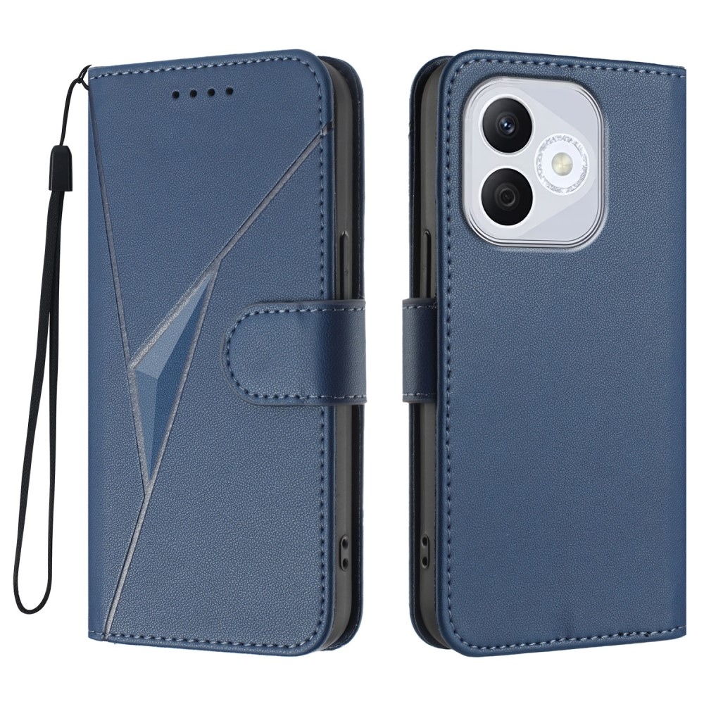 Háromszögek könyvtáska Honor 400 Lite-hoz - kék