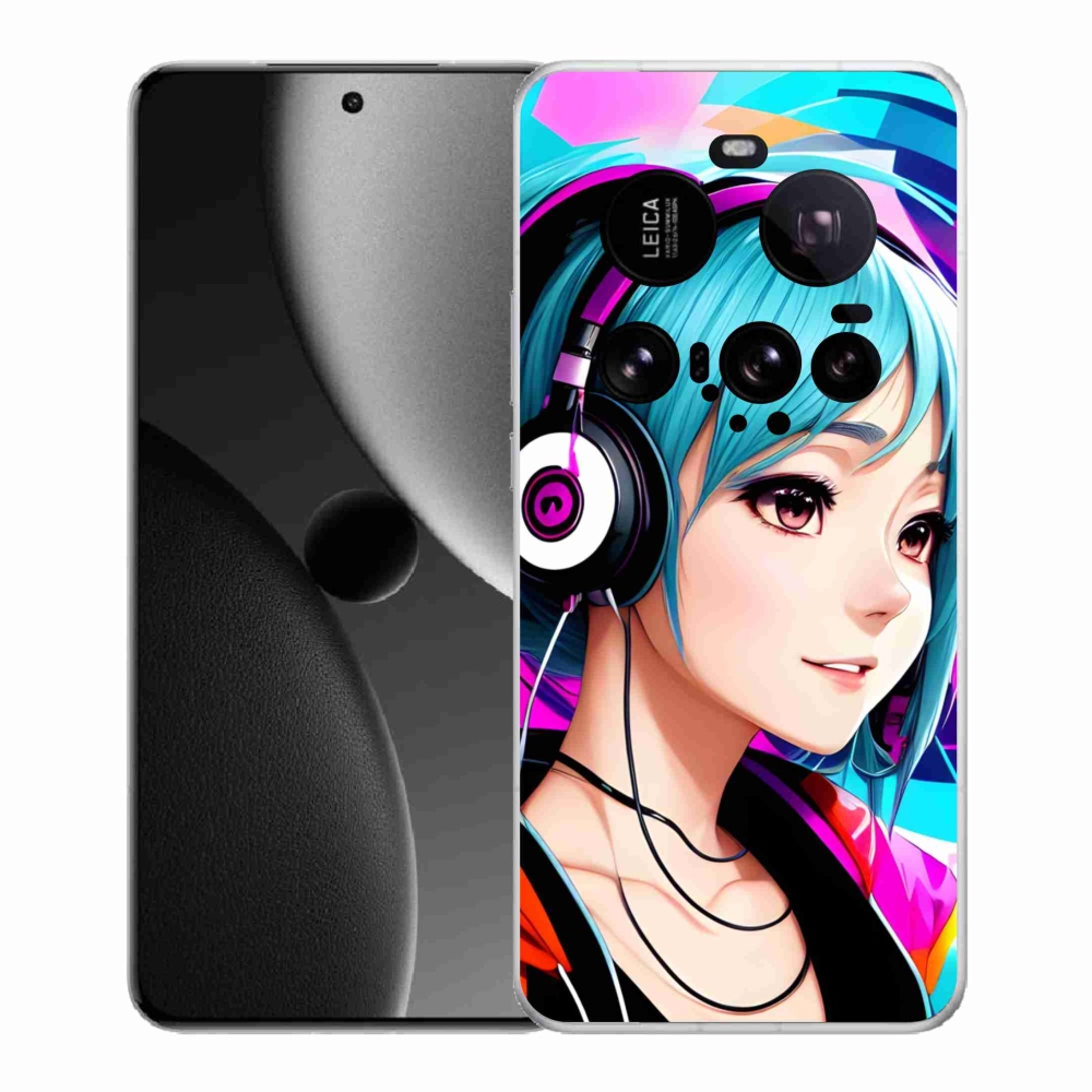 Gél borítás mmCase a Xiaomi 15 Ultra - lány fejhallgatóval
