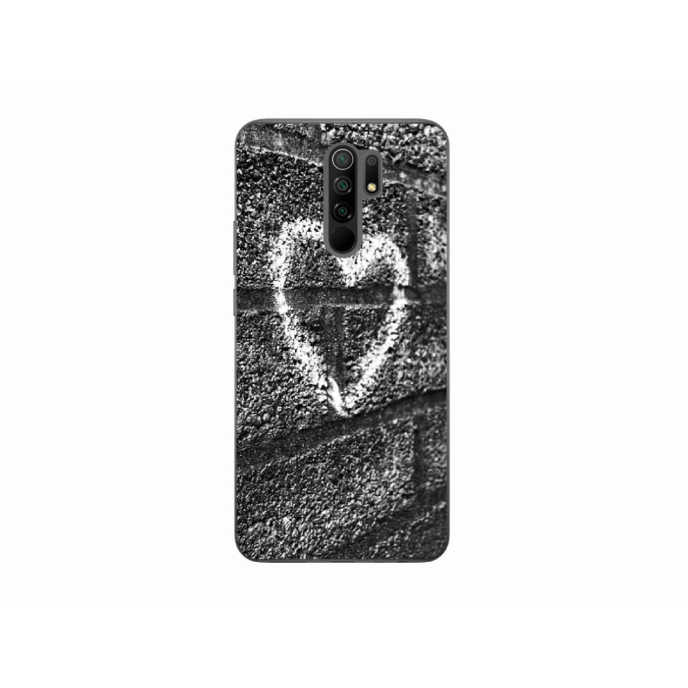 Gél borítás mmCase a Xiaomi Redmi 9-hez - szív a falon