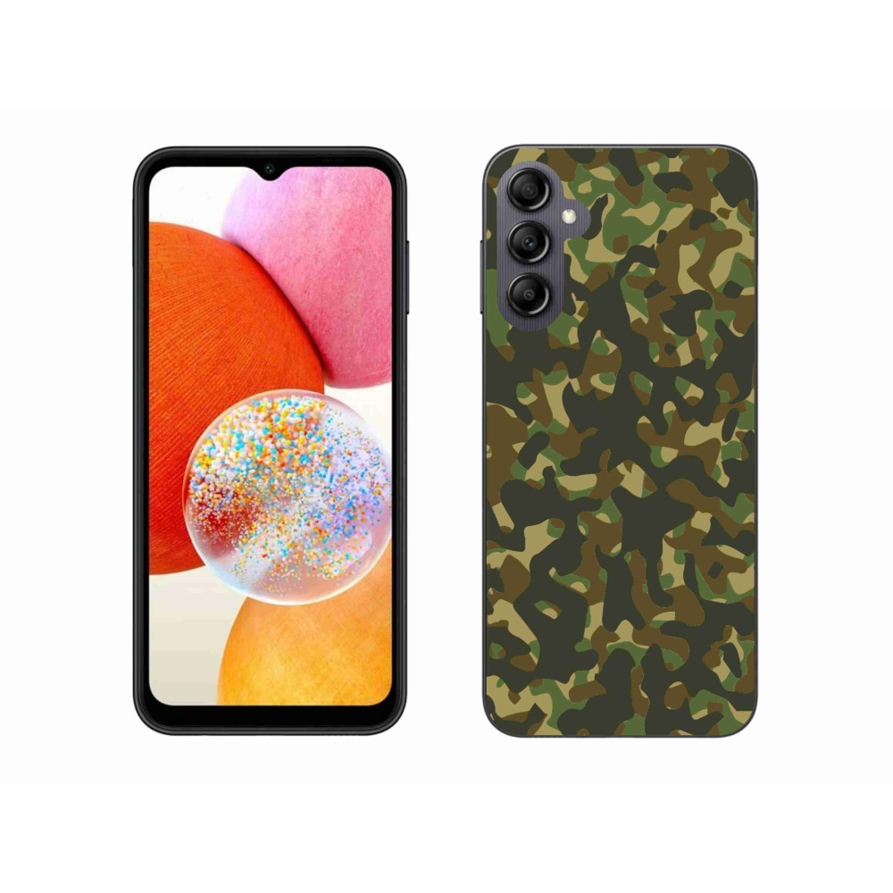 Gél védőhuzat mmCase Samsung Galaxy A14 4G/5G - terepszínű mintázat 1