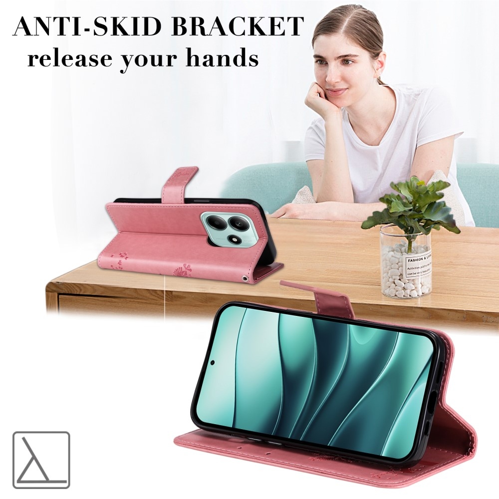 Fák könyve tok Xiaomi Redmi Note 14 5G - rózsaszínű