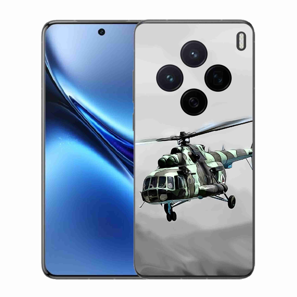 Zselés borítás mmCase a Vivo X200 5G-hez - katonai helikopterhez