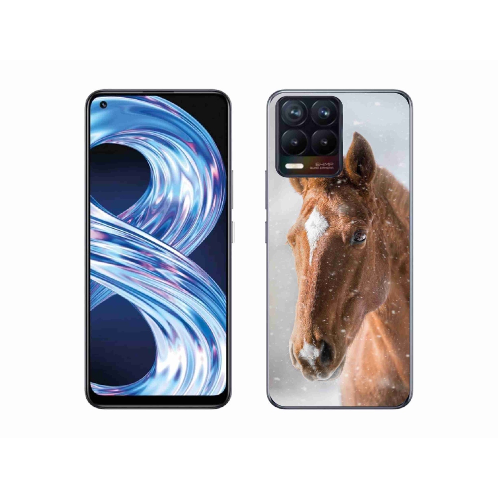 Gél borítás mmCase a Realme 8 Pro-hoz - barna ló 2
