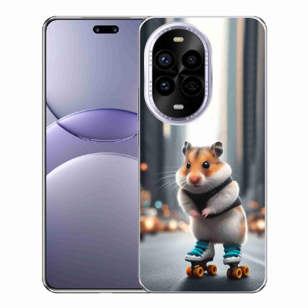 Gél borítás mmCase a Huawei Nova 13 Pro 5G-n - hörcsög a korcsolyán