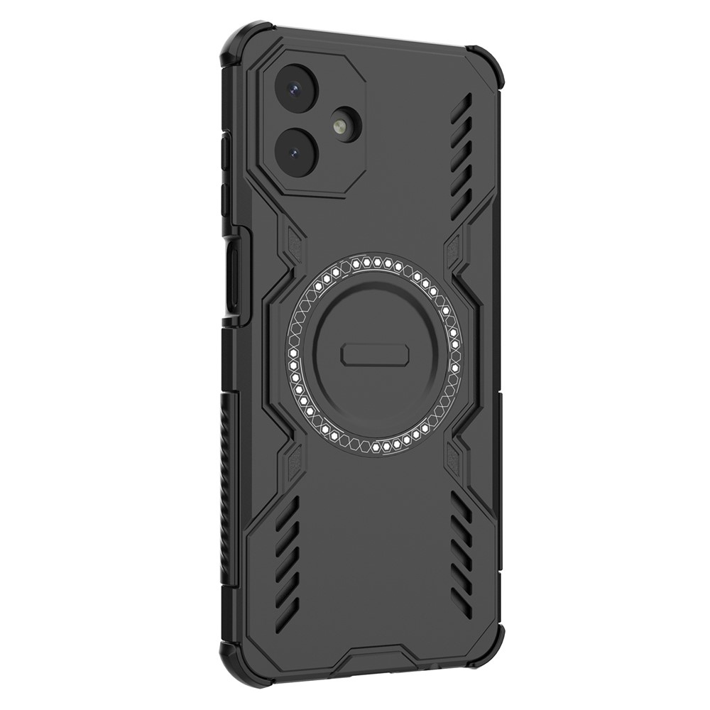 Üreges, tartós védőburkolat MagSafe-val a Samsung Galaxy A07 4G készülékre - fekete