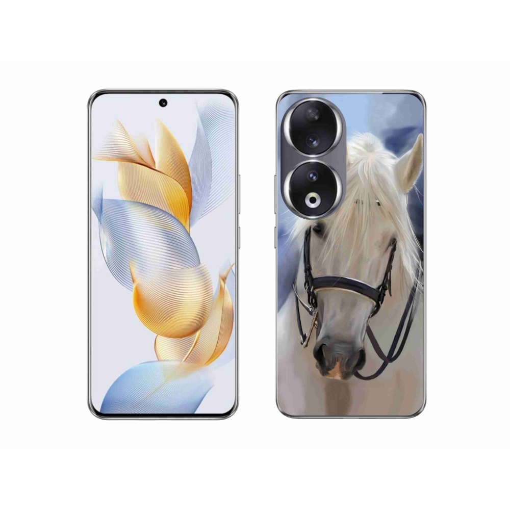 Zselés borítás mmCase a Honor 90-hez - fehér ló