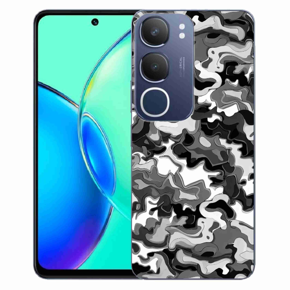 Gél védőburkolat mmCase a Vivo Y19s készülékhez - terepszínű minta 3