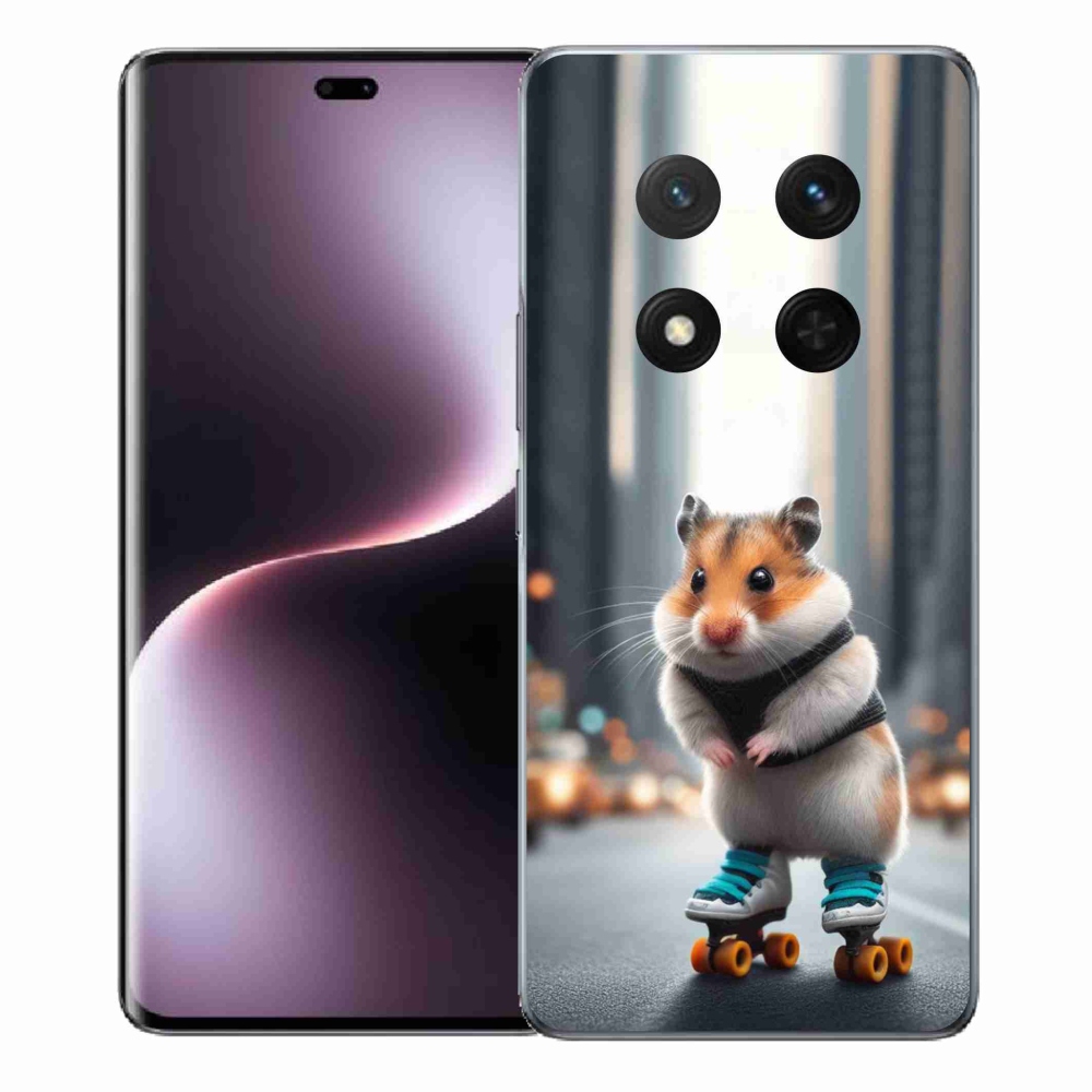 Gél borítás mmCase a Honor Magic 7 Lite 5G számára - hörcsög a korcsolyán