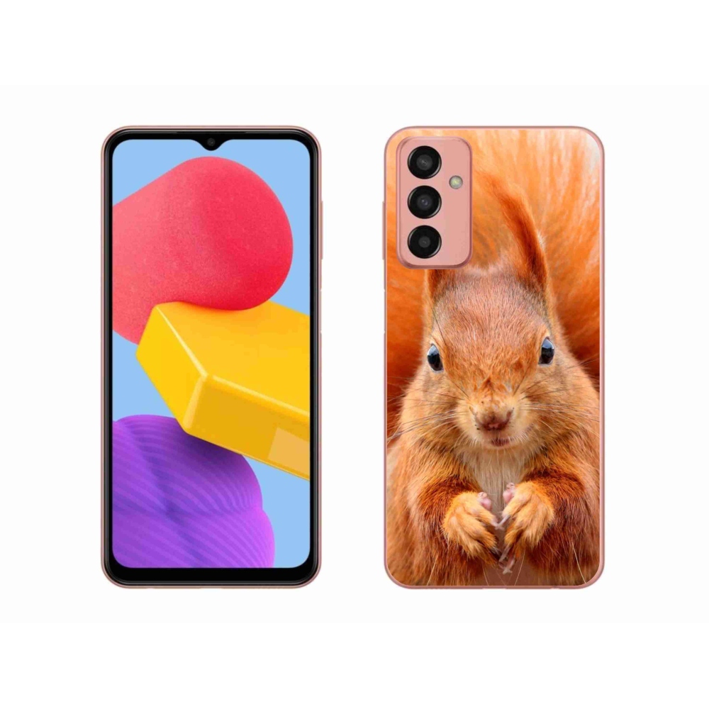 Zselés borítás mmCase Samsung Galaxy M13 készülékhez - mókus