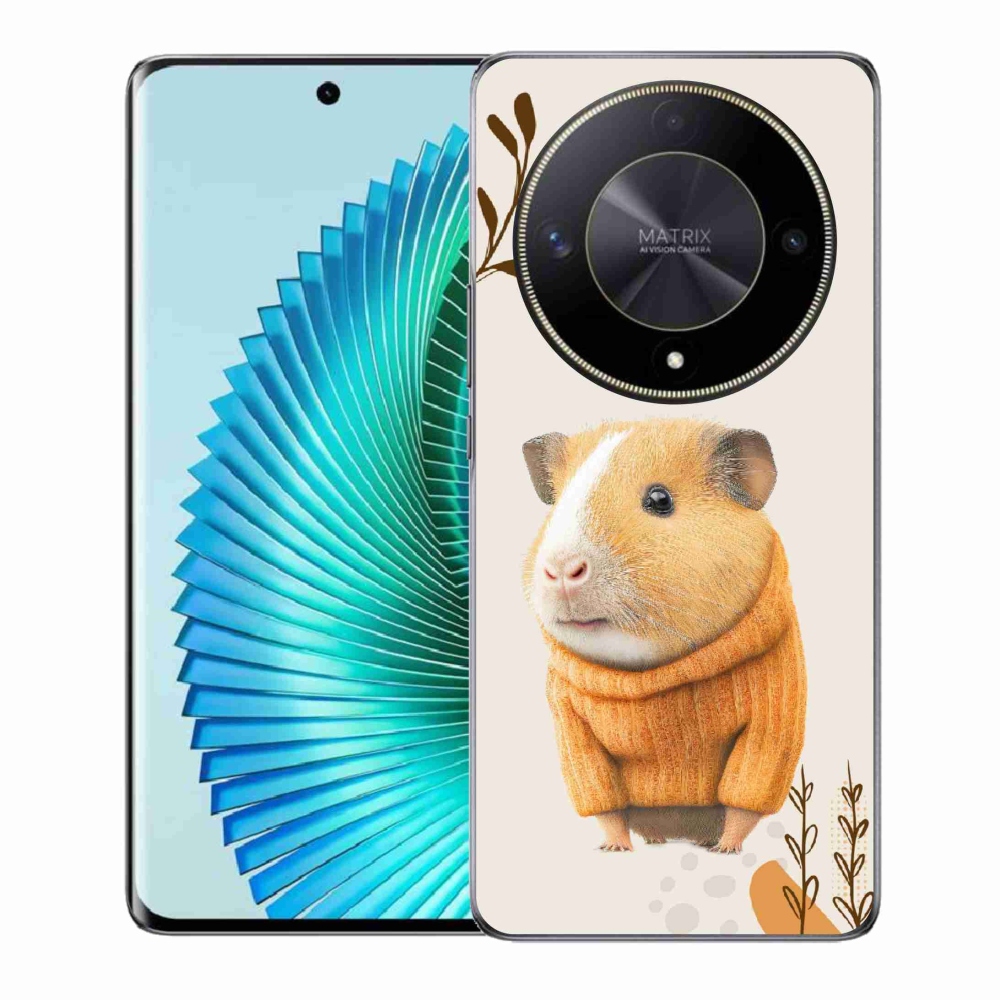 Gél borítás mmCase a Honor Magic 6 Lite 5G számára - tengerimalac a pulóverben