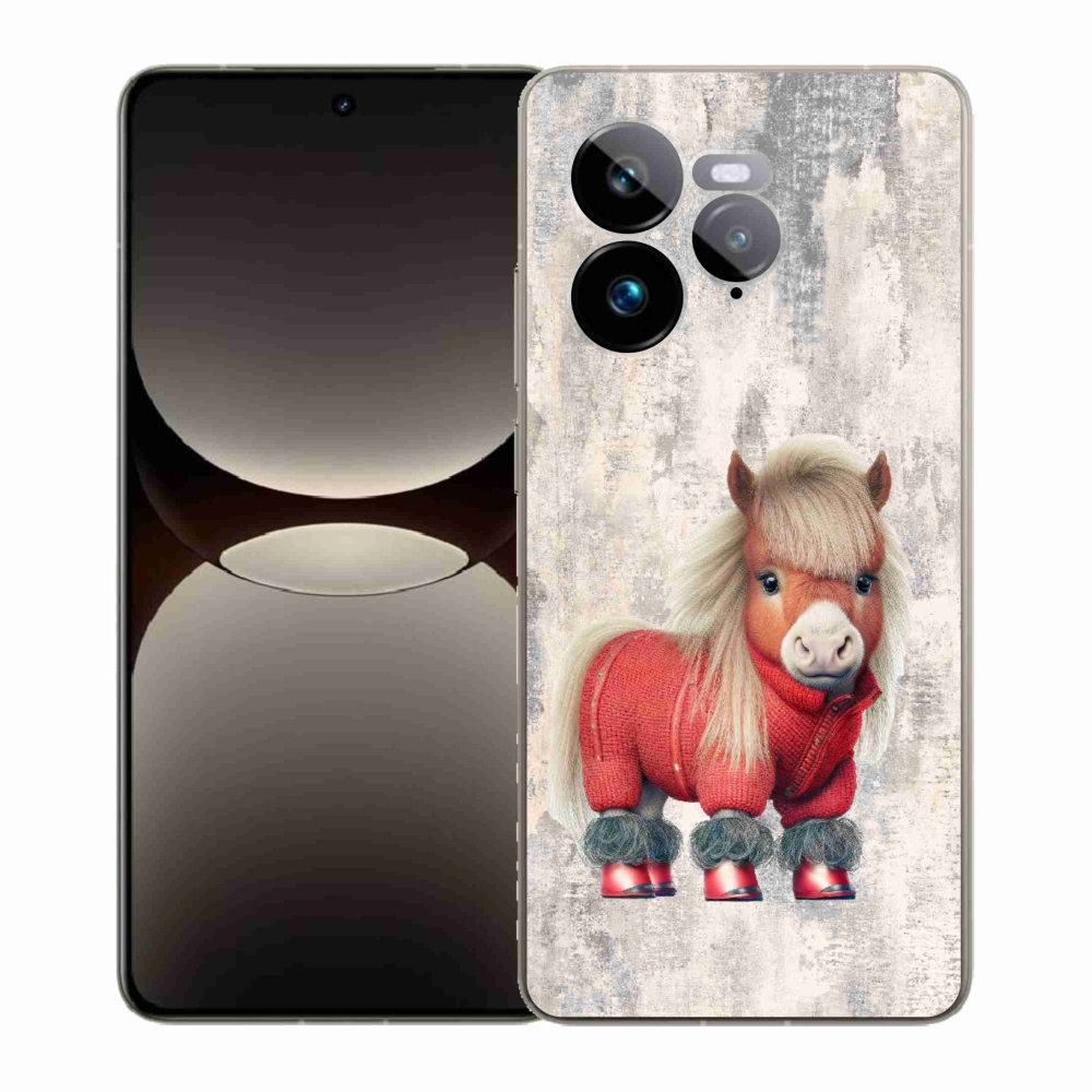 Gél borítás mmCase a Realme GT 7 Pro 5G számára - póni pulóverben