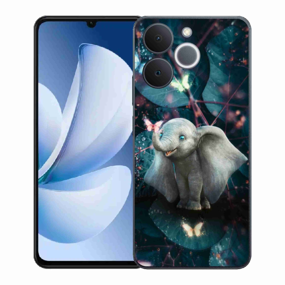 Gél borítás mmCase a Realme Note 70T számára - aranyos elefánt